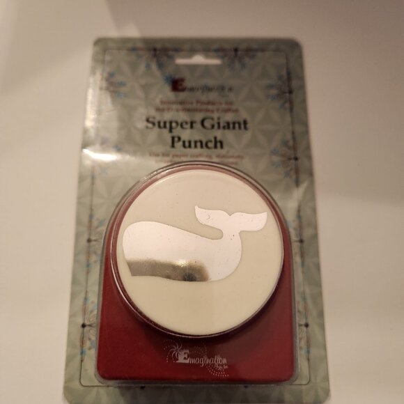 Whale Super Giant Hole Punch Emagination paper Scrapbook Craft Shapes - Picture 1 of 6